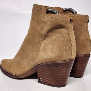 Sam Edelman Camel Suede Ankle Booties